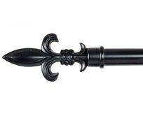 Kovová konzole "FLOWER BLACK" 120-210cm