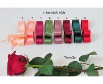 TanaGo Starorůžové saténové tkaničky no.5 Velikost: 80 cm, Barva: Růžová Růžová, 80 cm