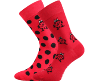 Moda Čapek Ponožky Berušky Velikost: 39-42, Barva: Červená Červená, 39-42