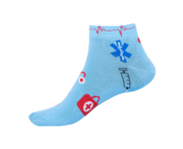 Ponožky - Zdravotnictví 12 nízké Velikost: 35-38, Barva: Modrá Modrá, 35-38