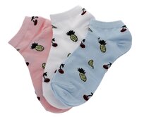 PESAIL Kotníkové bavlněné ponožky dámské velikost 39-42 pack 3 ks 39-42, BAVLNA 95% bavlna, 3% polyester a 2% elastan