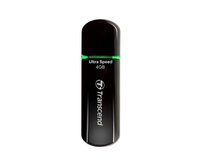 Transcend 4GB JetFlash 600, USB 2.0 flash disk, MLC, černo/zelený, LED indikace, vysokorychlostní, 32MB/s R, 12MB/s W