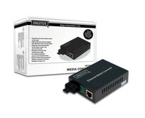 DIGITUS Media Converter, Singlemode 10/100Base-TX to 100Base-FX, Incl. PSU SC connector, Up to 20km