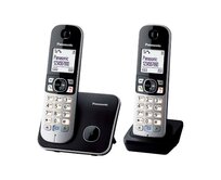 Panasonic KX-TG6812FXB, bezdrát. telefon, 2 sluchátka