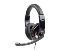 Gembird Sluchátka s mik MHS-U-001 Gaming black, USB