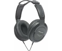 Panasonic RP-HT265E-K, drátové sluchátka, přes hlavu, 3,5mm jack, 6,3mm jack, kabel 5m, ovládání hlasitosti, černá