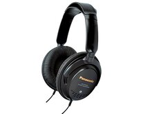 Panasonic RP-HTF295E-K, drátové sluchátka, přes hlavu, 3,5mm jack, 6,3mm jack, kabel 5m, černá