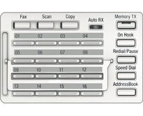 Konica Minolta MK-750 Fax/Scan ovládací panel pro Bizhub 266/306/225i