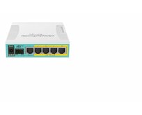 MikroTik RB960PGS, hEX PoE, 800MHz CPU, 128MB RAM, 5xGLAN, USB, L4, PSU