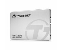 TRANSCEND SSD230S 128GB SSD disk 2.5'' SATA III, 3D TLC, Aluminium casing, 560MB/s R, 380MB/s W, stříbrný