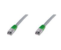 Digitus CAT 5e SF-UTP crossover patch cable, Cu, PVC AWG 26/7, length 2 m, color grey