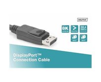 DIGITUS Připojovací kabel DisplayPort, DP M / M, 2,0 m, Ultra HD 8K, verze 1.3 / 1.4, bl