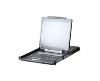 ATEN CL5716IN 16-Port PS/2-USB VGA 19" LCD KVM over IP Switch with Daisy-Chain Port and USB Peripheral Support