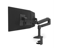 ERGOTRON LX Desk Dual Direct Arm, matná černá , stolní rameno pro 2 monitry až 25"