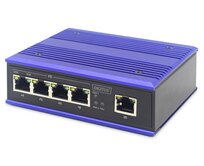 DIGITUS Professional Industrial 4-Port Fast Ethernet PoE Switch + 1 uplink port