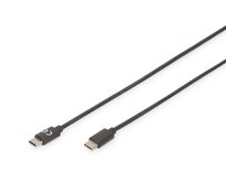 Digitus Připojovací kabel USB C na C  1,0 m, 3A, 480 MB, verze 2.0, bl