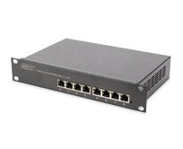 DIGITUS 10 palcový 8 portový gigabitový Ethernet PoE + přepínač, L2 + management