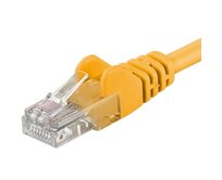 Premiumcord Patch kabel CAT6a S-FTP, RJ45-RJ45, AWG 26/7 1m žlutá