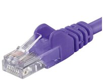 Premiumcord Patch kabel CAT6a S-FTP, RJ45-RJ45, AWG 26/7 5m fialová