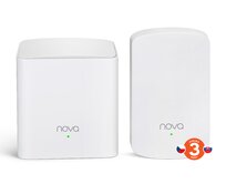 Tenda MW5 (2-pack) - Wireless AC MESH systém 802.11ac/a/b/g/n, 2x GLAN/GWAN, 2x LAN 