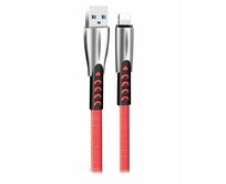 Colorway Datový Kabel USB-Apple Lightning/ 2.4A/ 1m/ Zinc Alloy/ Červený