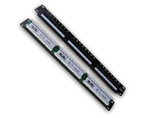 DATACOM Patch panel 19" UTP 24 port CAT5E LSA 1U BK (3x8p)