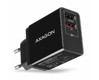 AXAGON ACU-QS24, QUICK a SMART nabíječka do sítě, 2x USB port QC3.0/AFC/FCP + 5V-1.2A, 24W