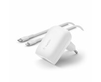 Belkin BOOST CHARGE™ 30W USB-C Power Delivery PPS nástěnná nabíječka + 1m USB-C na lightning kabel, bílá