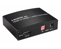 PremiumCord HDMI 4K Audio extractor s oddělením audia na stereo jack, SPDIF Toslink, RCA