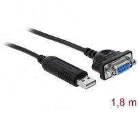 Delock Adaptér z rozhraní USB 2.0 na sériové rozhraní RS-232 s kompaktním krytem sériového konektoru