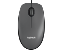 Logitech myš M90, optická, USB, 3 tlačítka, šedá, 1000dpi