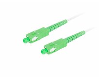 LANBERG optický patch cord SM SC/APC-SC/APC simplex 10m LSZH G657A2 průměr 3mm, barva bílá