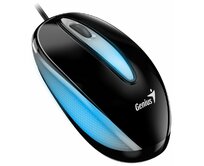 Genius DX-Mini / Myš, drátová, optická, 1000DPI, 3 tlačítka, USB, RGB LED, černá