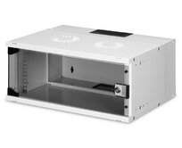 DIGITUS DN-49204 Nástěnná skříň 4U, SOHO PRO, nesmontovaná, 19", 240 x 540 x 400 mm, šedá (RAL 7035)