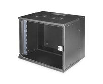 DIGITUS DN-49205 Nástěnná skříň 9U, SOHO PRO, nesmontovaná, 19", 460 x 540 x 400 mm, černá (RAL 9005)