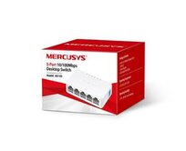 MERCUSYS MS105, 5-port 10/100M mini Desktop Switch, 5 10/100M RJ45 ports, Plastic case