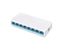 MERCUSYS MS108, 8-port 10/100M mini Desktop Switch, 8 10/100M RJ45 ports, Plastic case