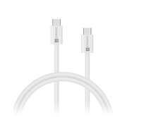 CONNECT IT Wirez kabel USB-C -> USB-C, 60 W, 1 m, BÍLÁ