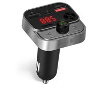 CONNECT IT InCarz Bezdrátový FM transmitter, 2x USB-A + 1x USB-C, ANTRACITOVÝ