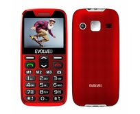 EVOLVEO EasyPhone XR, telefon pro seniory s nabíjecím stojánkem, 2,3" 320 x 240/1xSIM/0,3Mpx/microSDHC/1000 mAh/červená