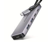 AXAGON HMC-5H60, USB 5Gbps hub, porty 2x USB-A, 1x USB-C, HDMI 4k/60, PD 100W, kabel USB-C 15cm