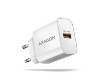 AXAGON ACU-QC18W, Nabíječka do sítě 18W, 1x port USB-A, QC3.0/AFC/Apple, bílá 