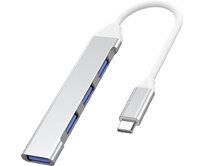 PremiumCord Hub USB-C na USB3.2 A + 3x USB2.0 A, hliníkové pouzdro