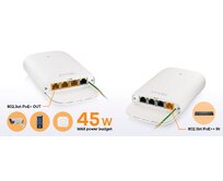 Zyxel PoE12-3PD, 4x 1Gb port PoE extender. 45W PoE budget, IP55 rated (outdoor)