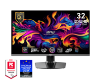 MSI Gaming monitor MPG 321URX QD-OLED, 31,5" QD-OLED/4K 3840x2160/240Hz/0,03ms/DP/2xHDMI/3xUSB/USB-C/Výškvě nastavitelný/pivot