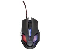 Acer NITRO GAMING MOUSE II - herní myš optická,  max. 7200dpi (6 úrovní - 800-7200), 7 typů podsvícení, 6 tlačítek