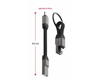 SWISSTEN MAGNETICKÝ KEYCHAIN KABEL USB-A  / LIGHTNING 9,7 CM