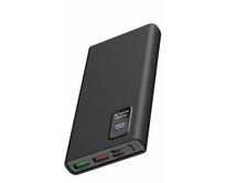 PLATINET POWER BANK 10000mAh Polymer PD 3.0 QC 3.0 LED Screen Black 