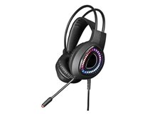 VARR GAMING RGB HEADPHONES 40MM WITH MIC USB 7.1 FOR PC & PS5 BLACK