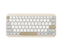 ASUS klávesnice KW100 Oat Milk - bezdrátová/bluetooth/CZ/SK/krémová with copilot key